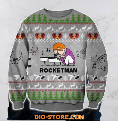 Rocketman Ugly Christmas Sweater, Perfect Holiday Gift