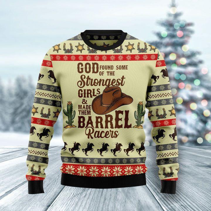 Rodeo Girl Ugly Christmas Sweater, Perfect Holiday Gift