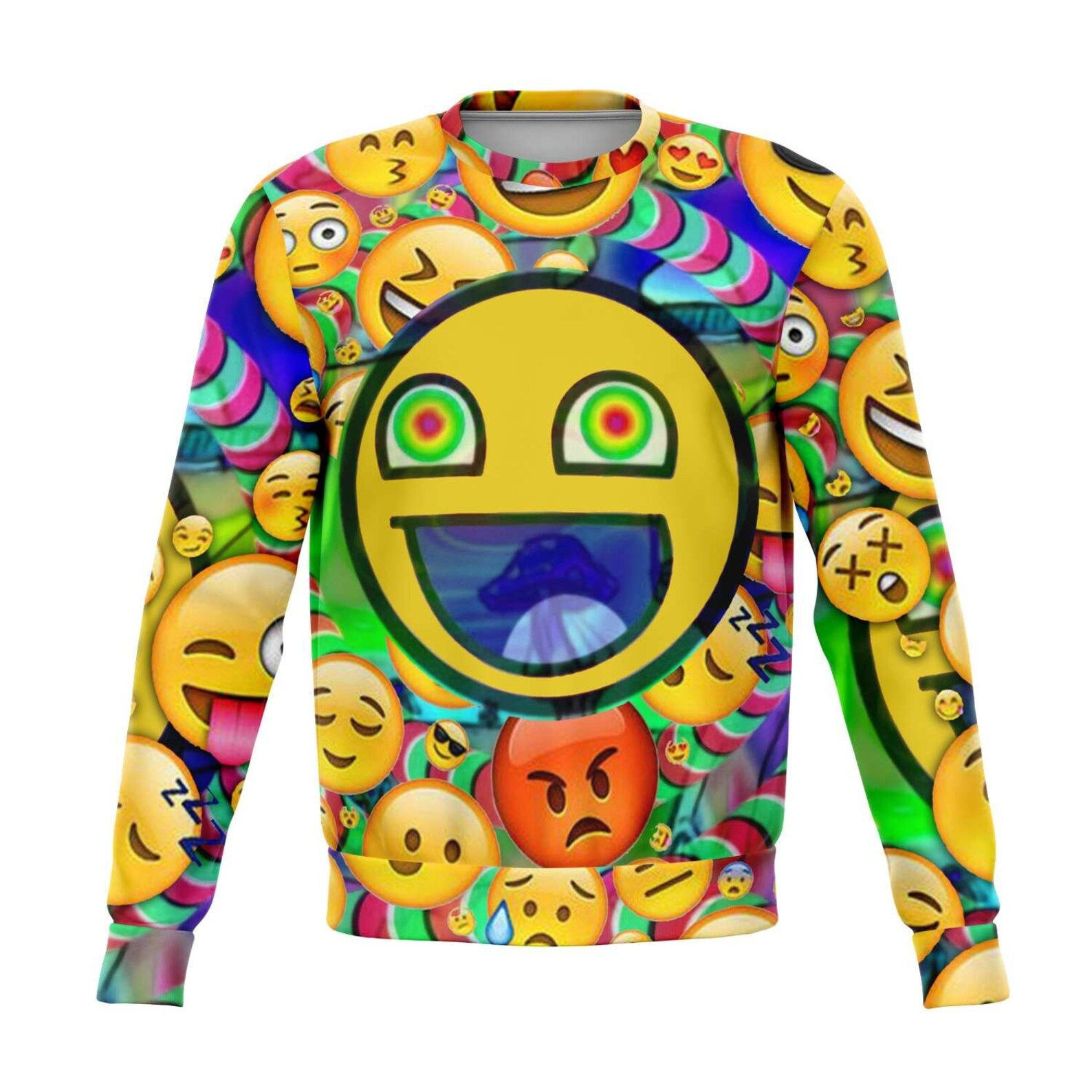 Rolling Emojis Ugly Christmas Sweater,