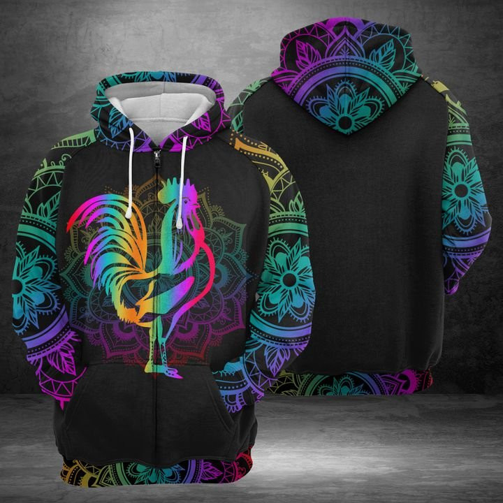 Rooster 3D All Over Print Hoodie & Zip Hoodie
