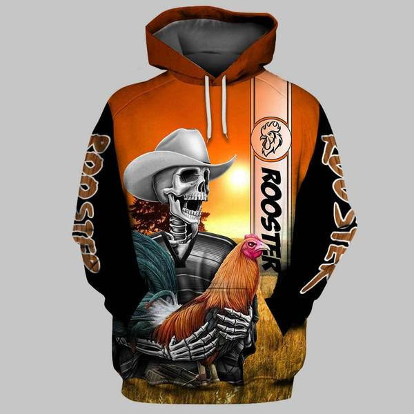 Rooster 3D All Over Print Hoodie & Zip Hoodie