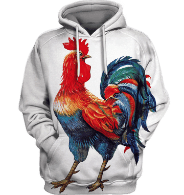 Rooster 3D All Over Print Hoodie & Zip Hoodie