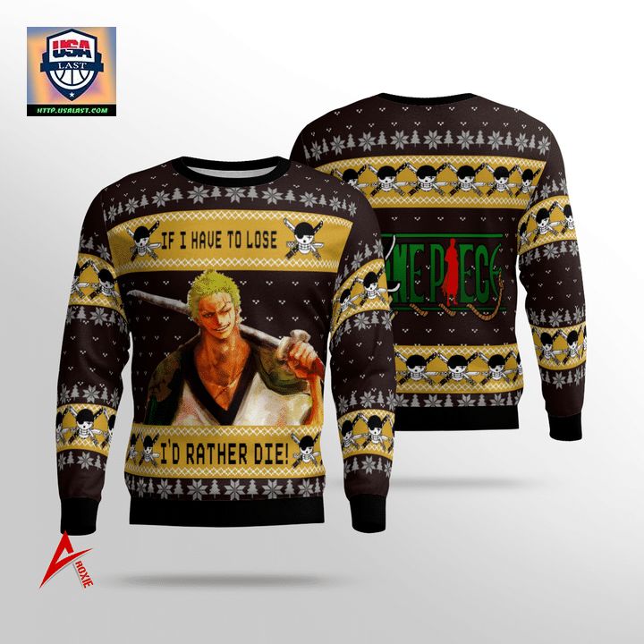 Roronoa Zoro Quote One Piece Sweater 3D