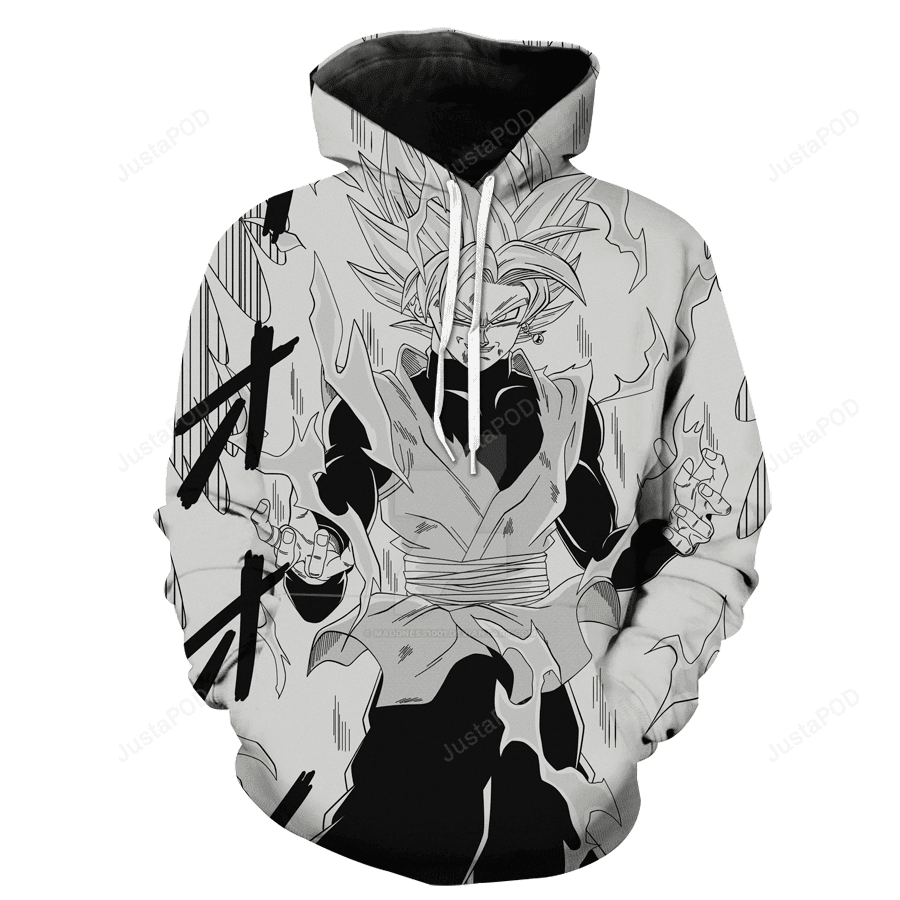 Rose Goku Manga 3D All Over Print Hoodie & Zip Hoodie