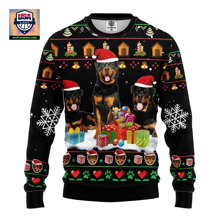 Rottweiler 2 Ugly Christmas Sweater Amazing Gift Idea Thanksgiving Gift