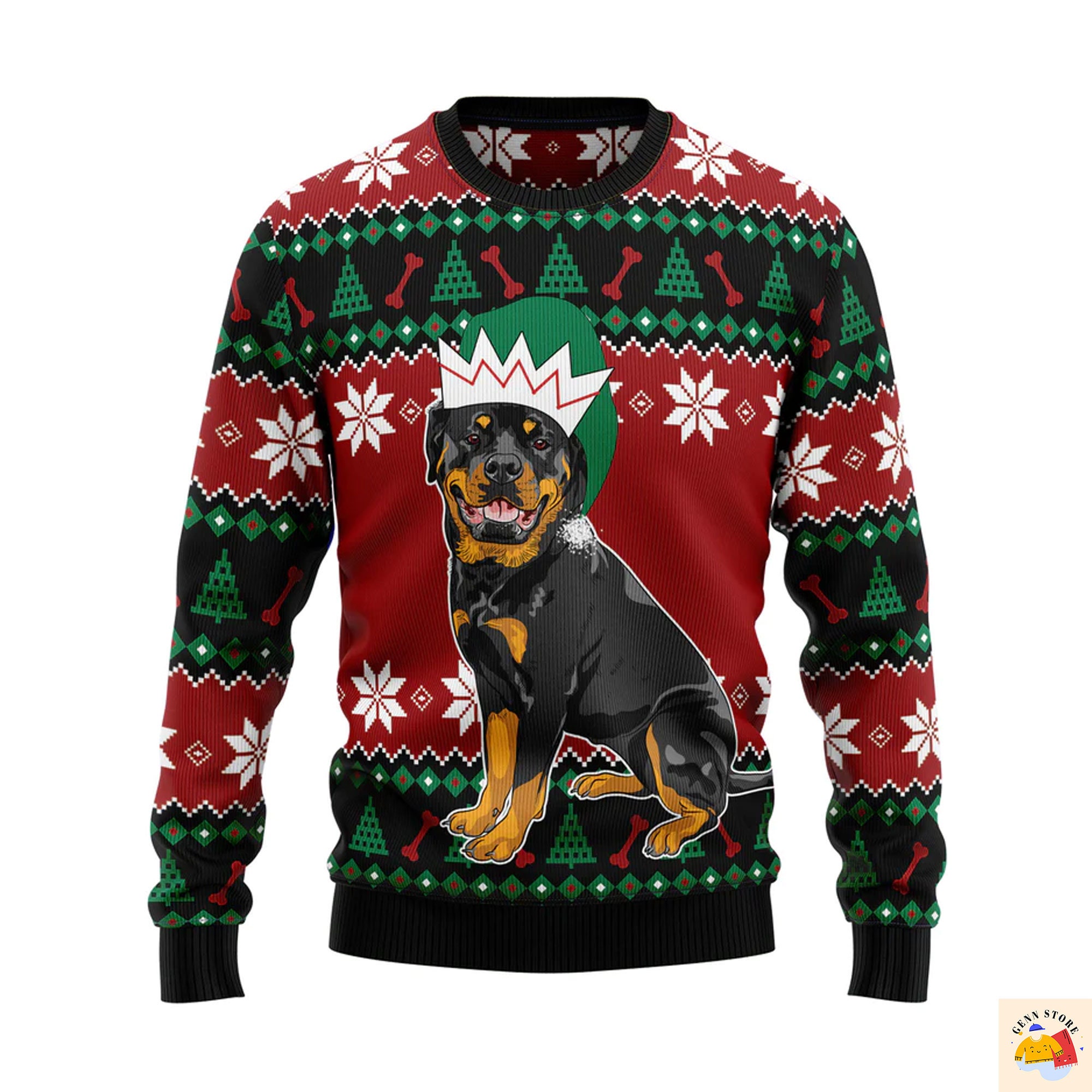 Rottweiler Ugly Christmas Sweater