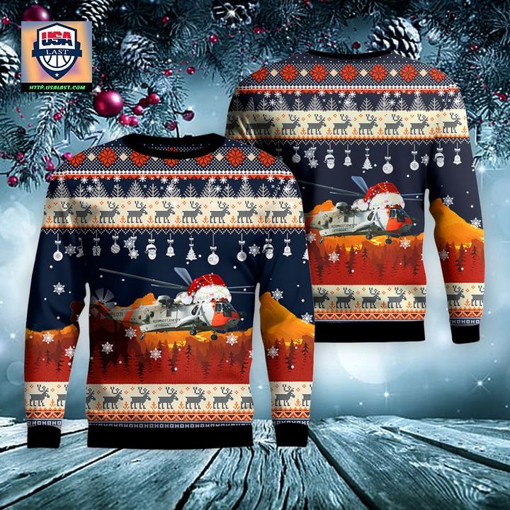 Royal Norwegian Air Force Sea King Mk43B Christmas AOP Sweater