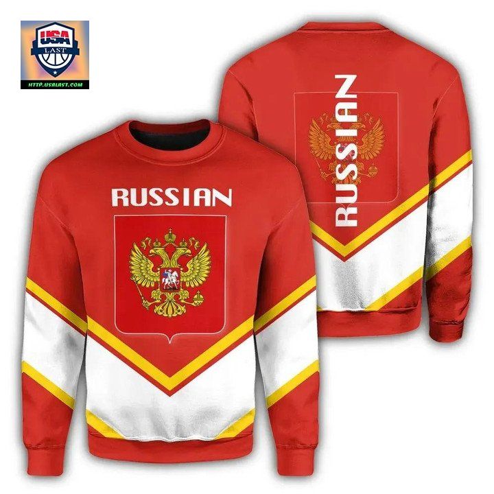 Russian Coat Of Arms Sweater Lucian Style J5W