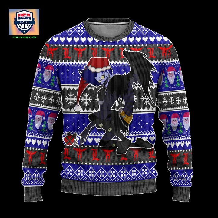 Ryuk Anime Ugly Christmas Sweater Custom Death Note Xmas Gift