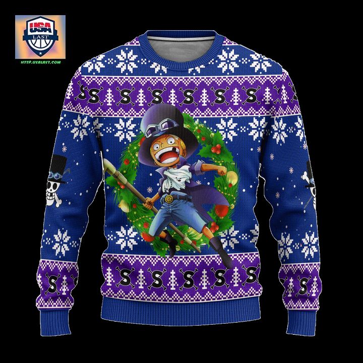 Sabo One Piece Anime Ugly Christmas Sweater Xmas Gift