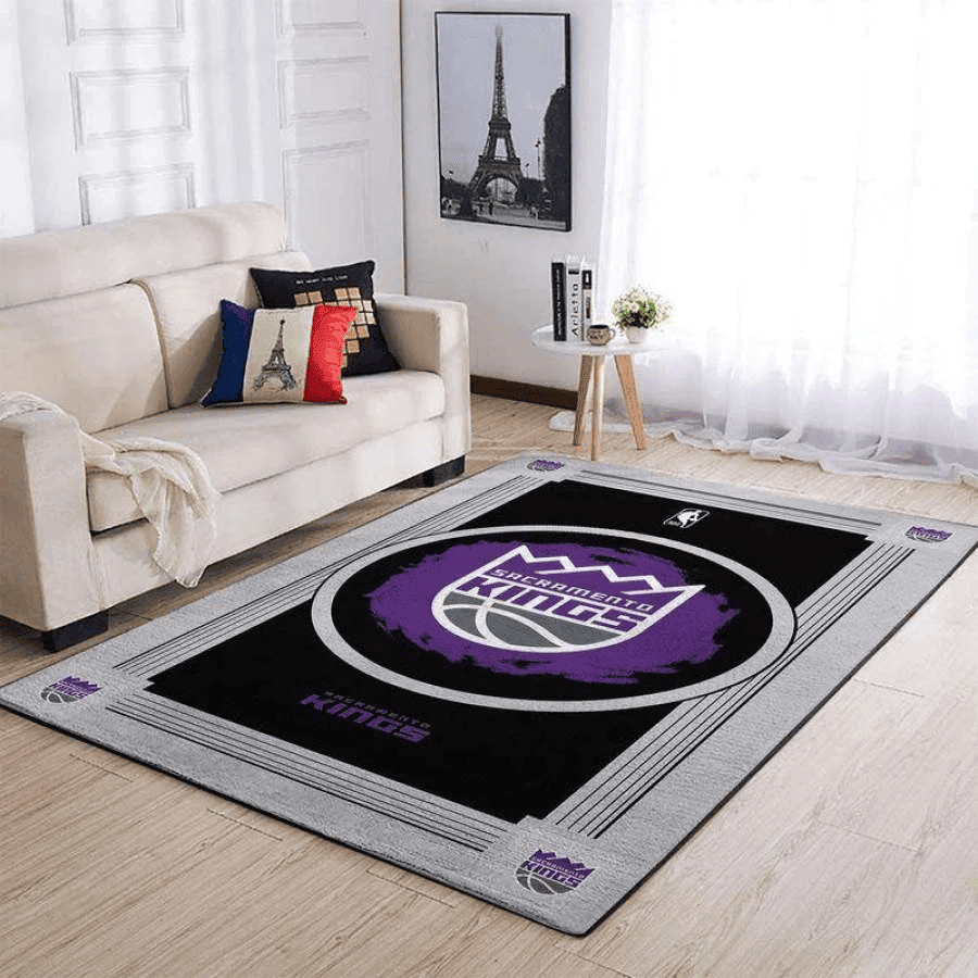 Sacramento Kings 3D Rectangle Area Rug – Full Print Carpet For Living Room & Bedroom Home Decor
