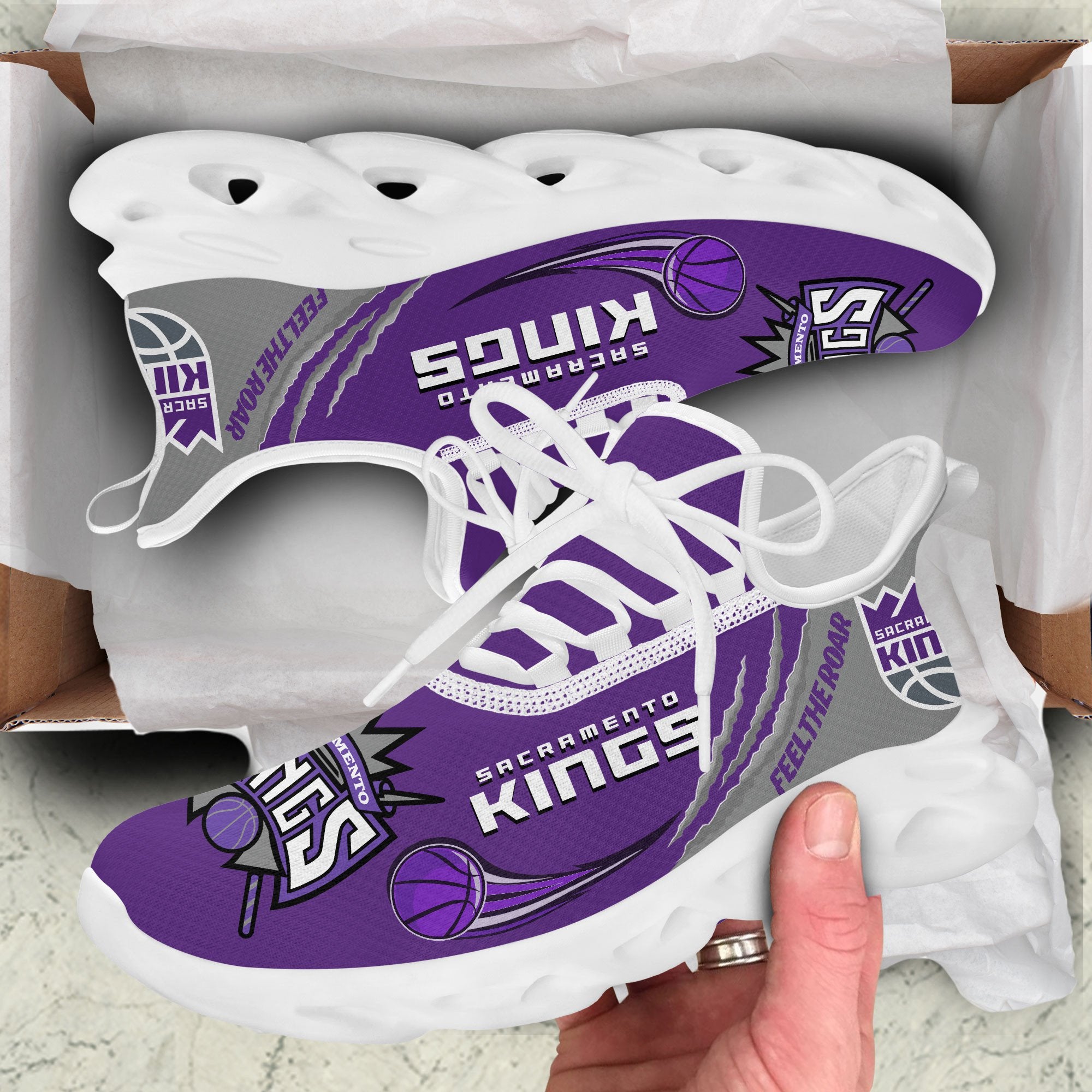 Sacramento Kings Max Soul Shoes Sneakers for Men And Women – NBA Basketball Fan Shoes, Team Sneakers - Image 3