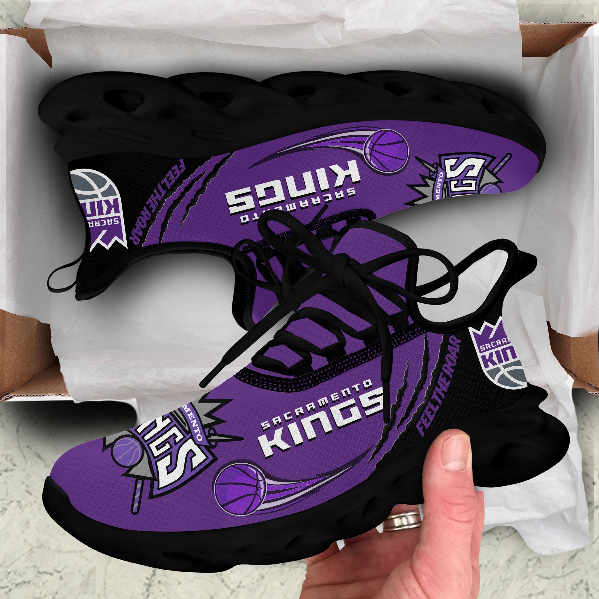 Sacramento Kings Max Soul Shoes Sneakers for Men And Women – NBA Basketball Fan Shoes, Team Sneakers - Image 3