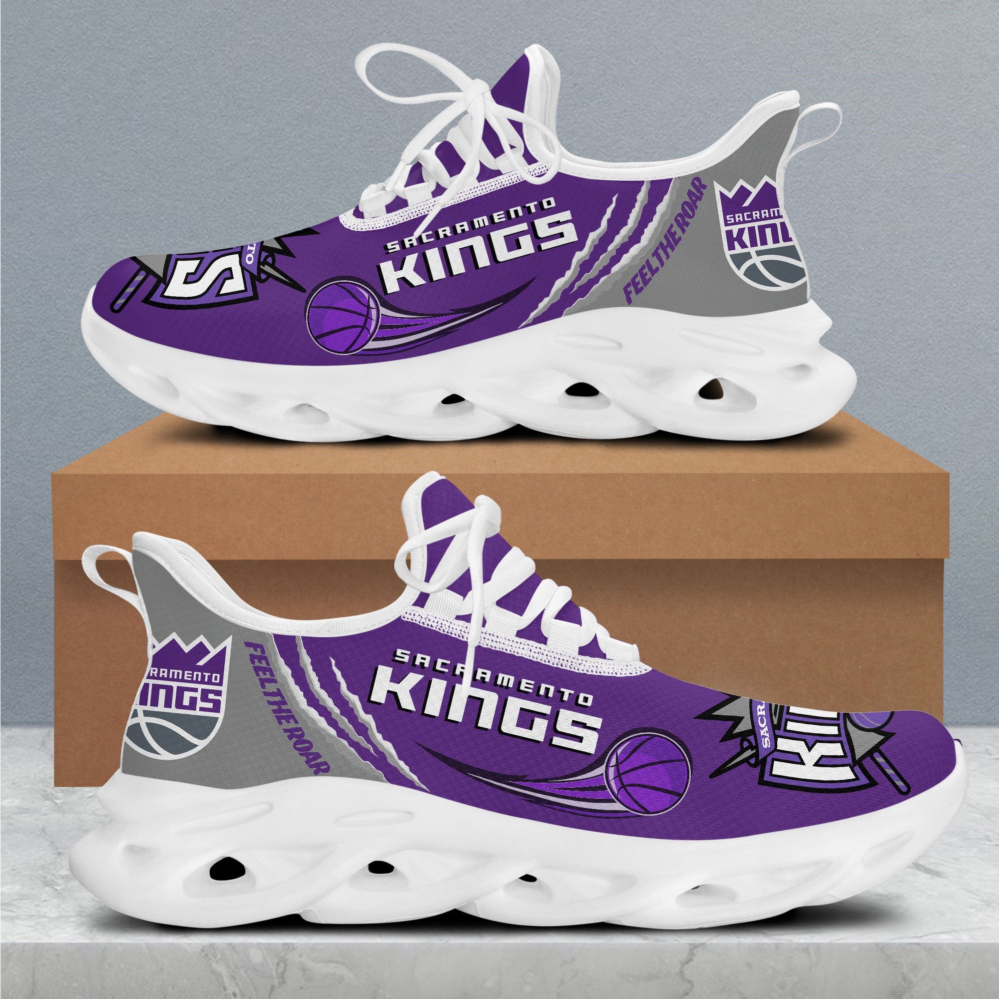 Sacramento Kings Max Soul Shoes Sneakers for Men And Women – NBA Basketball Fan Shoes, Team Sneakers