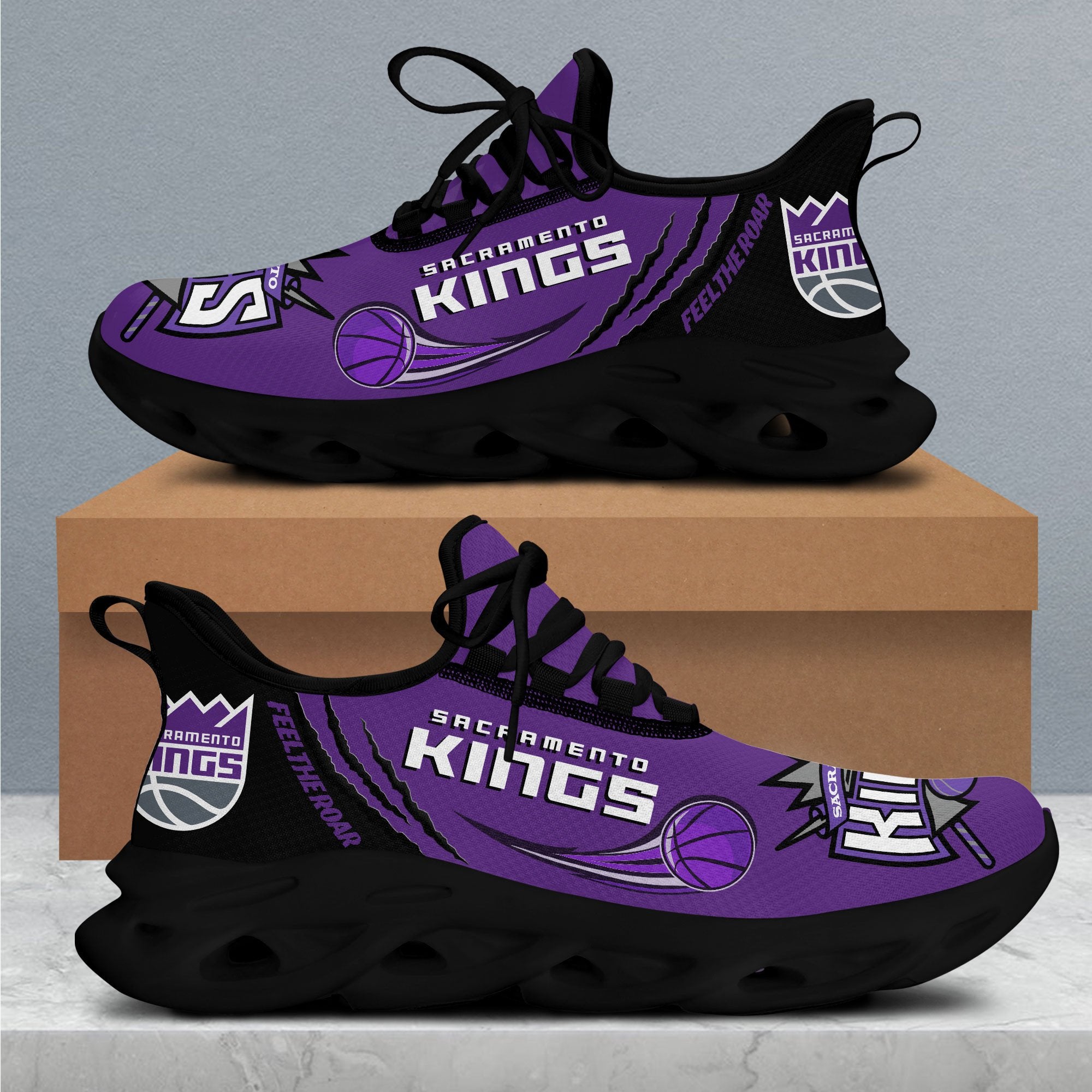Sacramento Kings Max Soul Shoes Sneakers for Men And Women – NBA Basketball Fan Shoes, Team Sneakers