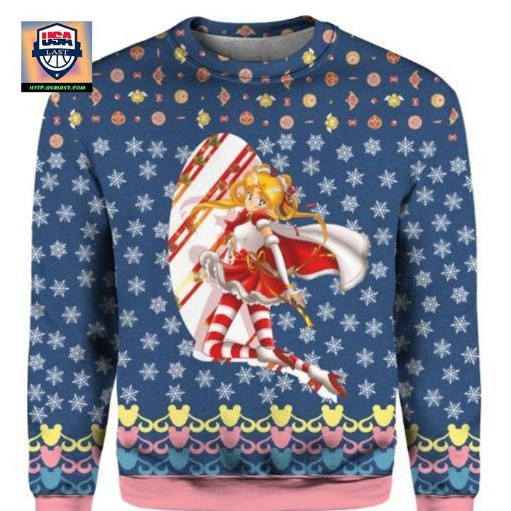 Sailor Moon Anime 3D Print Ugly Christmas Sweater Hoodie