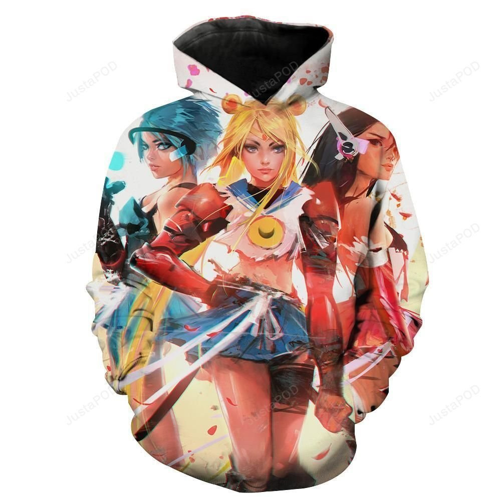 Sailor Moon Character 3D All Over Print Hoodie & Zip Hoodie