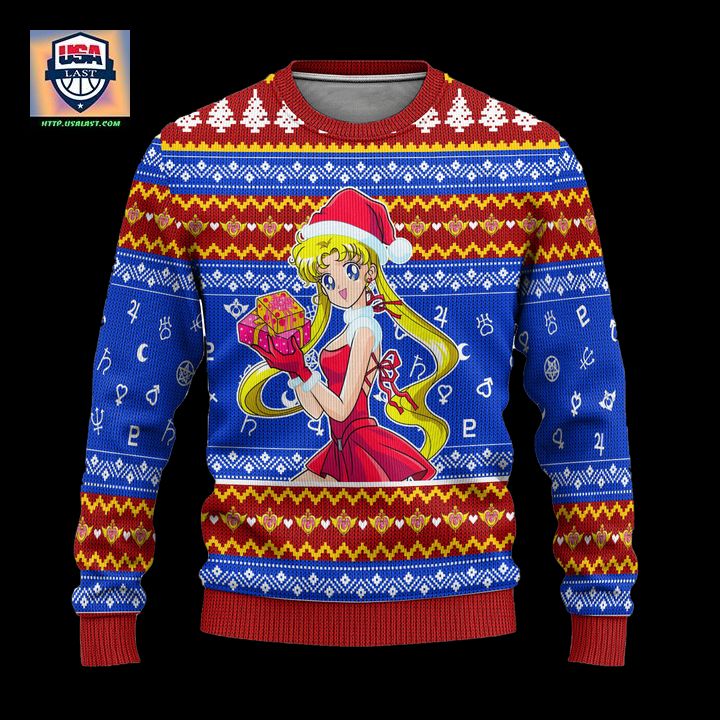 Sailor Moon Ugly Christmas Sweater Anime Xmas Gift