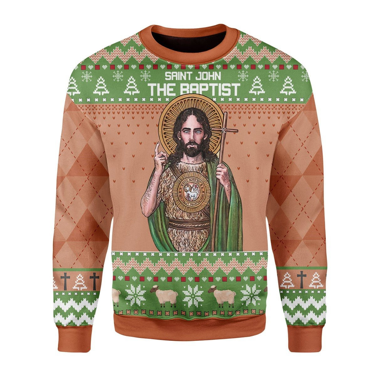 Saint John The Baptist Ugly Christmas Sweater, Perfect Holiday Gift