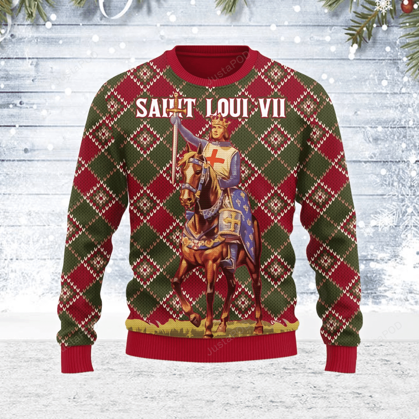 Saint Loui Vii Ugly Christmas Sweater, Perfect Holiday Gift