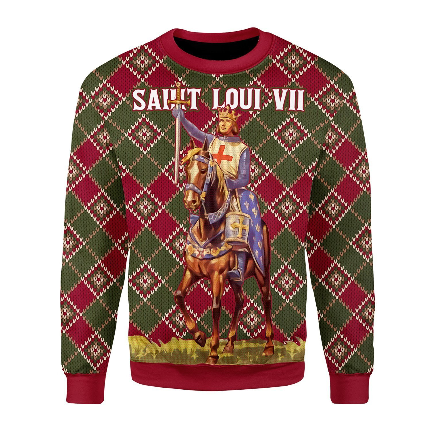 Saint Loui VII  Ugly Christmas Sweater, Perfect Holiday Gift