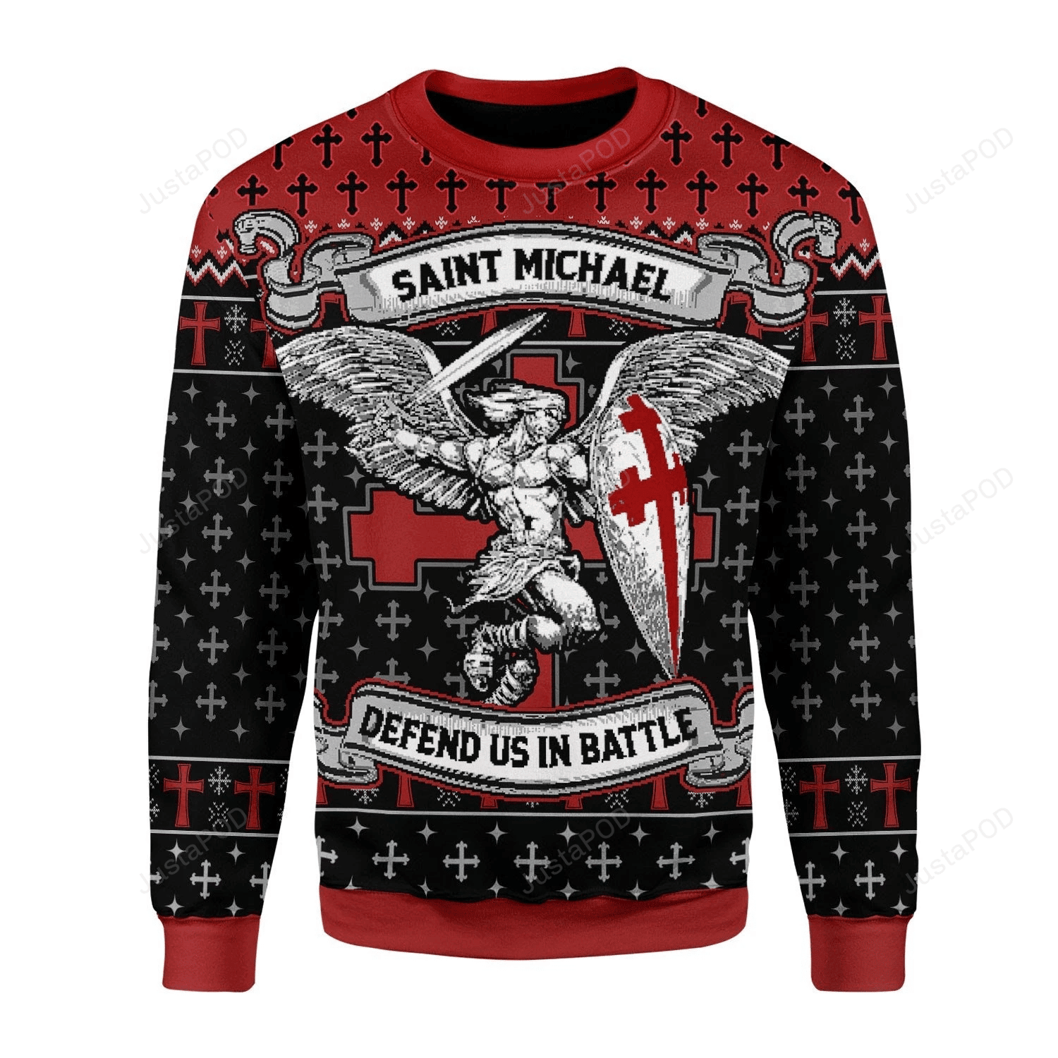 Saint Michael Ugly Christmas Sweater, Perfect Holiday Gift