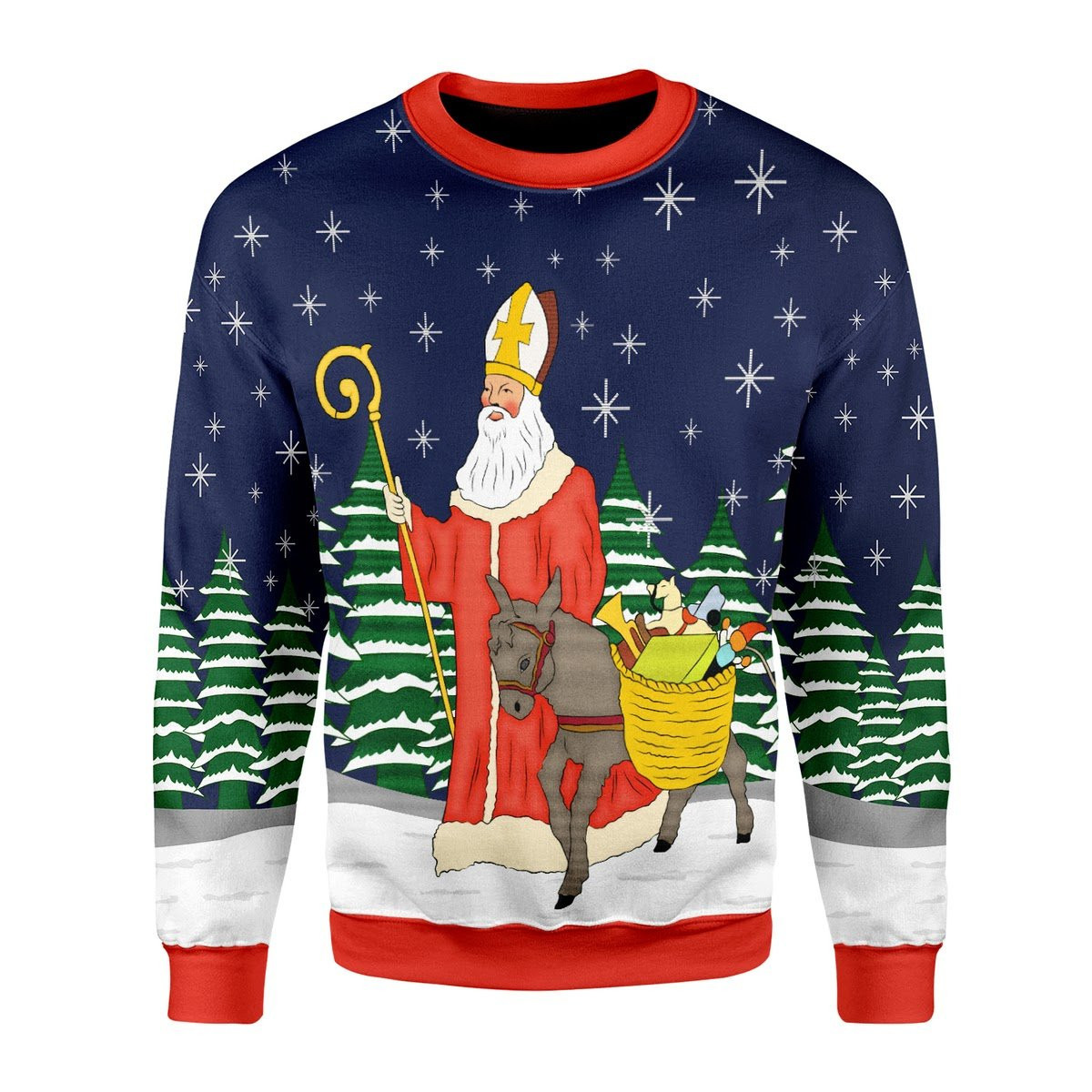 Saint Nicholas Ugly Christmas Sweater, Perfect Holiday Gift