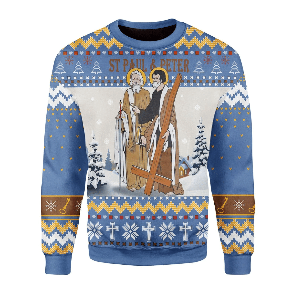 Saints Paul And Peter Ugly Christmas Sweater, Perfect Holiday Gift