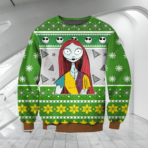 Sally & Jack Skellington Ugly Christmas Sweater,
