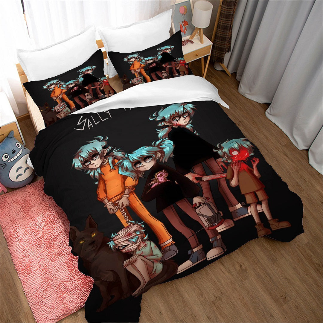 Sally Face Duvet Cover Quilt Cover Pillowcase Bedding Set Bed Linen Home Bedroom Decor