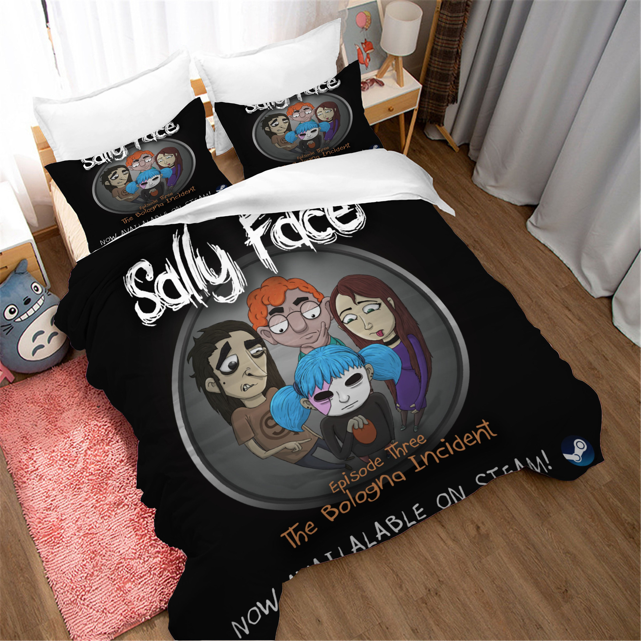 Sally Face Duvet Cover Quilt Cover Pillowcase Bedding Set Bed Linen Home Bedroom Decor
