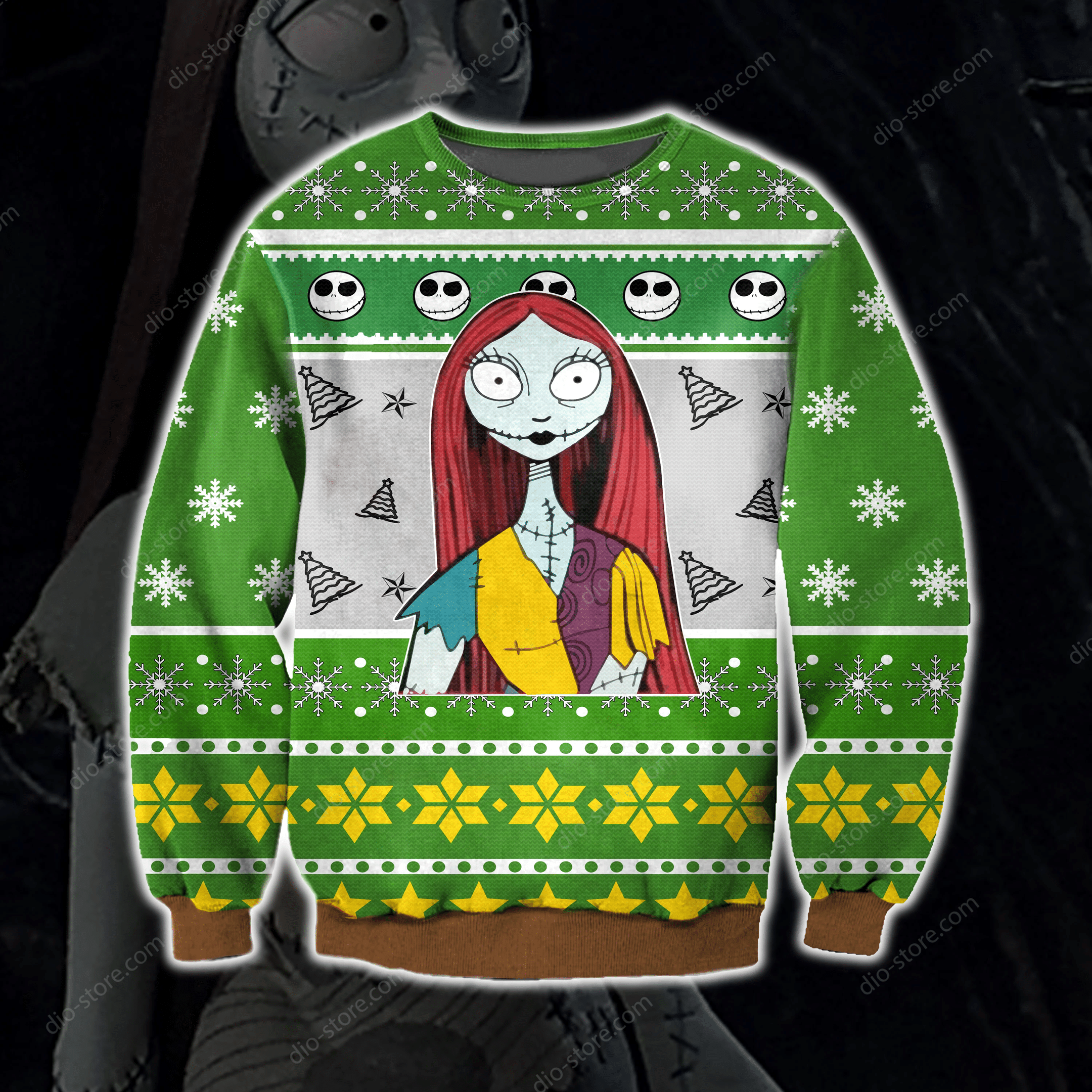 Sally- Jack Skellington Knitting Pattern 3D Print Ugly Christmas Sweater