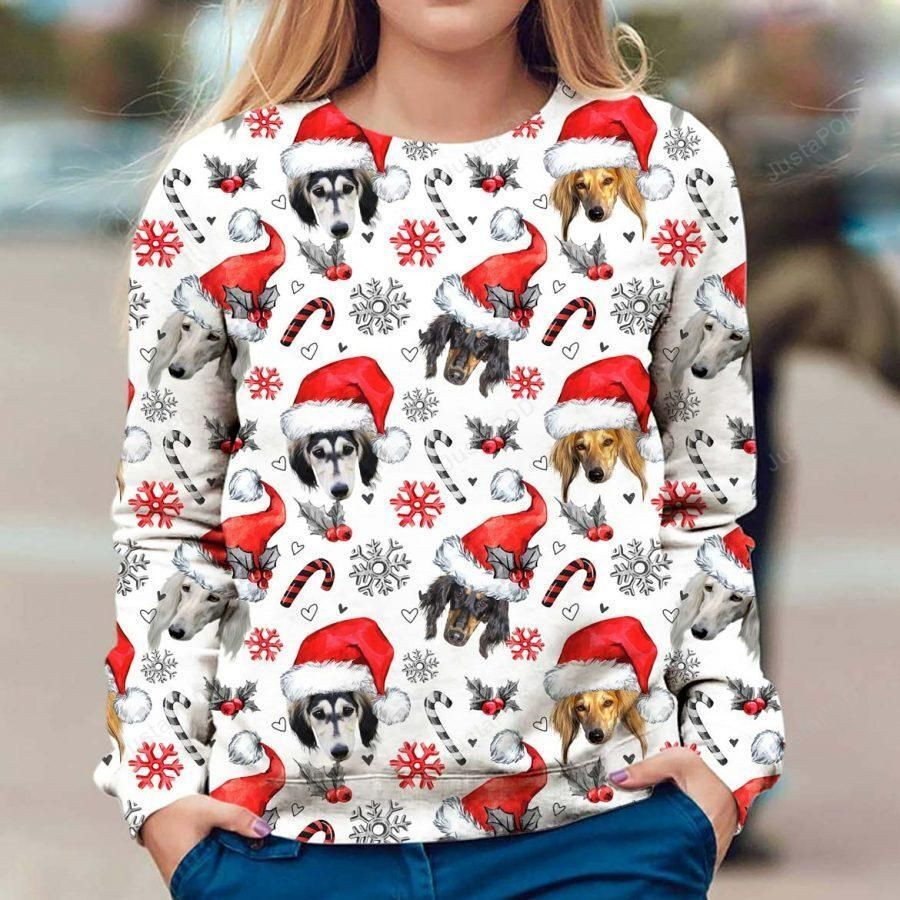 Saluki Ugly Christmas Sweater, Perfect Holiday Gift