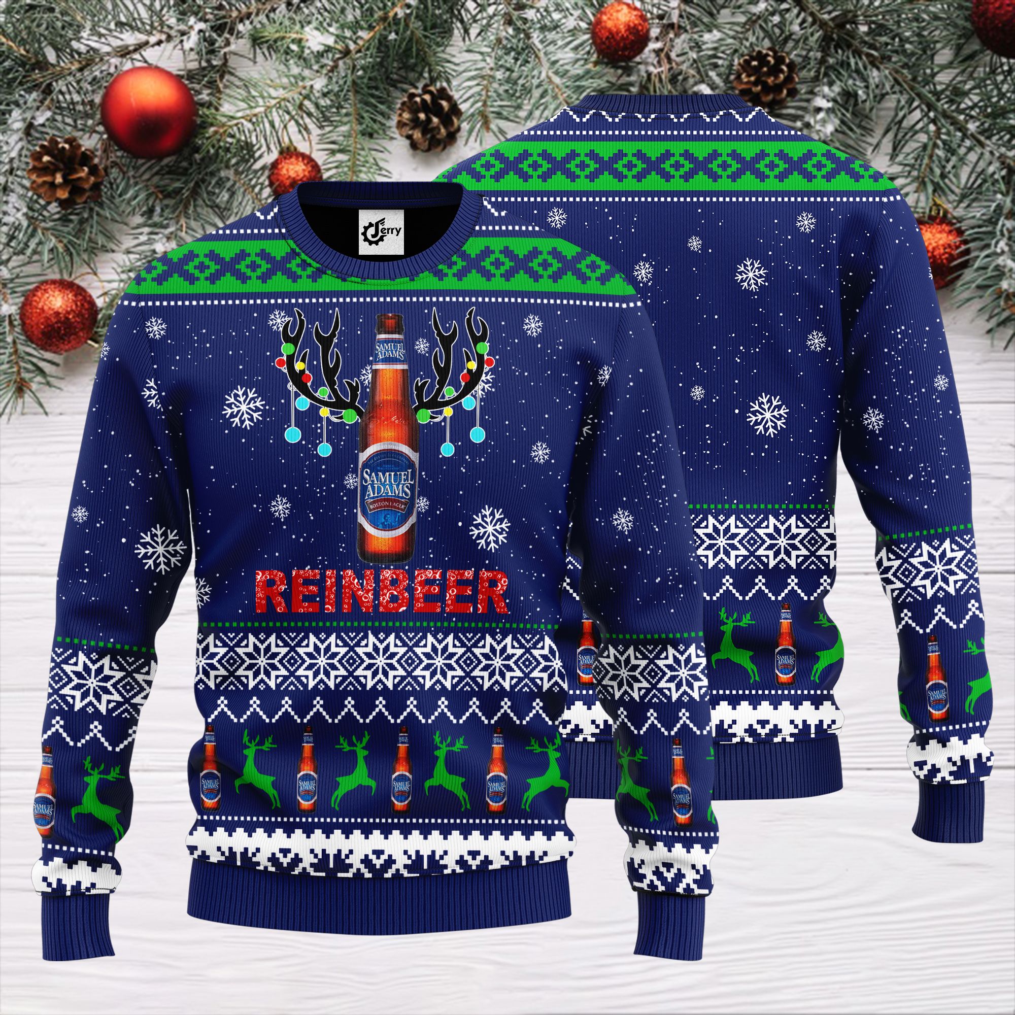 Samuel Adams Reinbeer Ugly Christmas Sweater