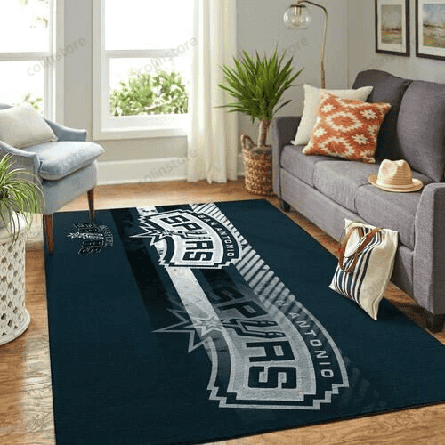 San Antonio Spurs Basketball Gifts 3D Rectangle Area Rug – Full Print Carpet For Living Room & Bedroom Home Decor