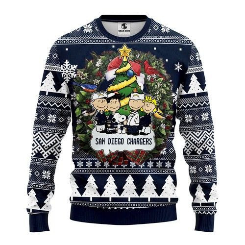 San Diego Chargers Christmas For Unisex Ugly Christmas Sweater,
