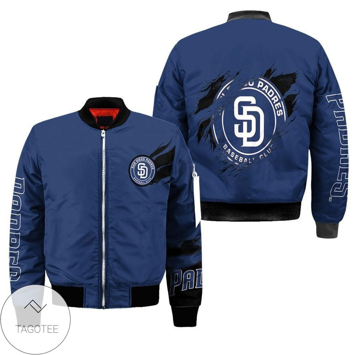San Diego Padres Steelblue Bomber Jacket | MLB Team Jacket for Men & Women | Baseball Fan Gift