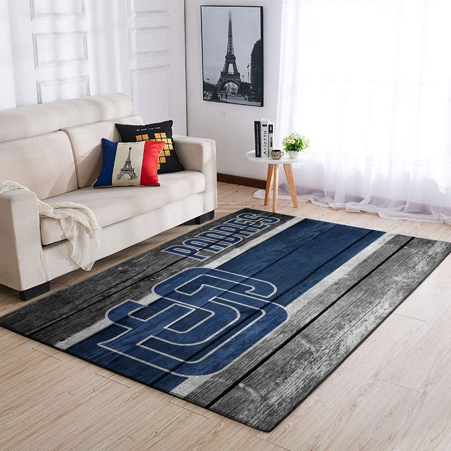San Diego Padres Team Logo Wooden Rectangle Area Rug – Full Print Carpet For Living Room & Bedroom Home Decor
