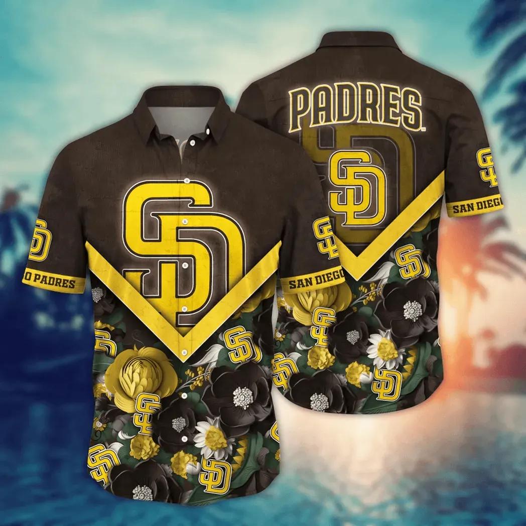 San Diego Padres Tropical Bloom Aloha Hawaiian Shirt for Men & Women