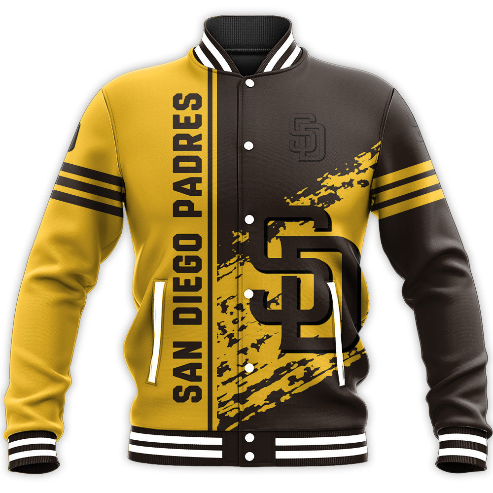 San Diego Padres Varsity Baseball Jacket for Men & Women | MLB Team Fan Gift