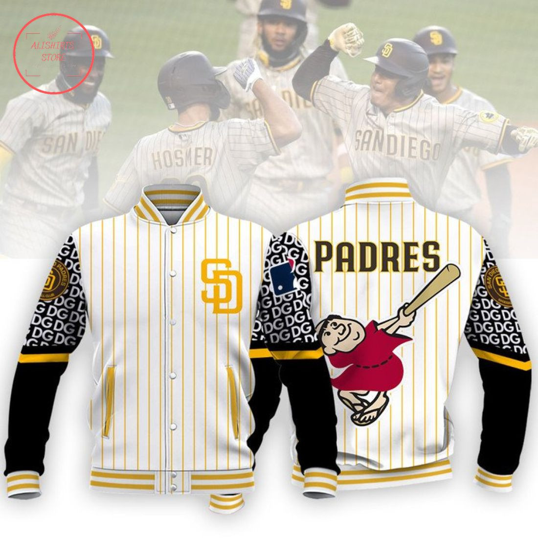 San Diego Padres Varsity Baseball Jacket for Men & Women | MLB Team Fan Gift