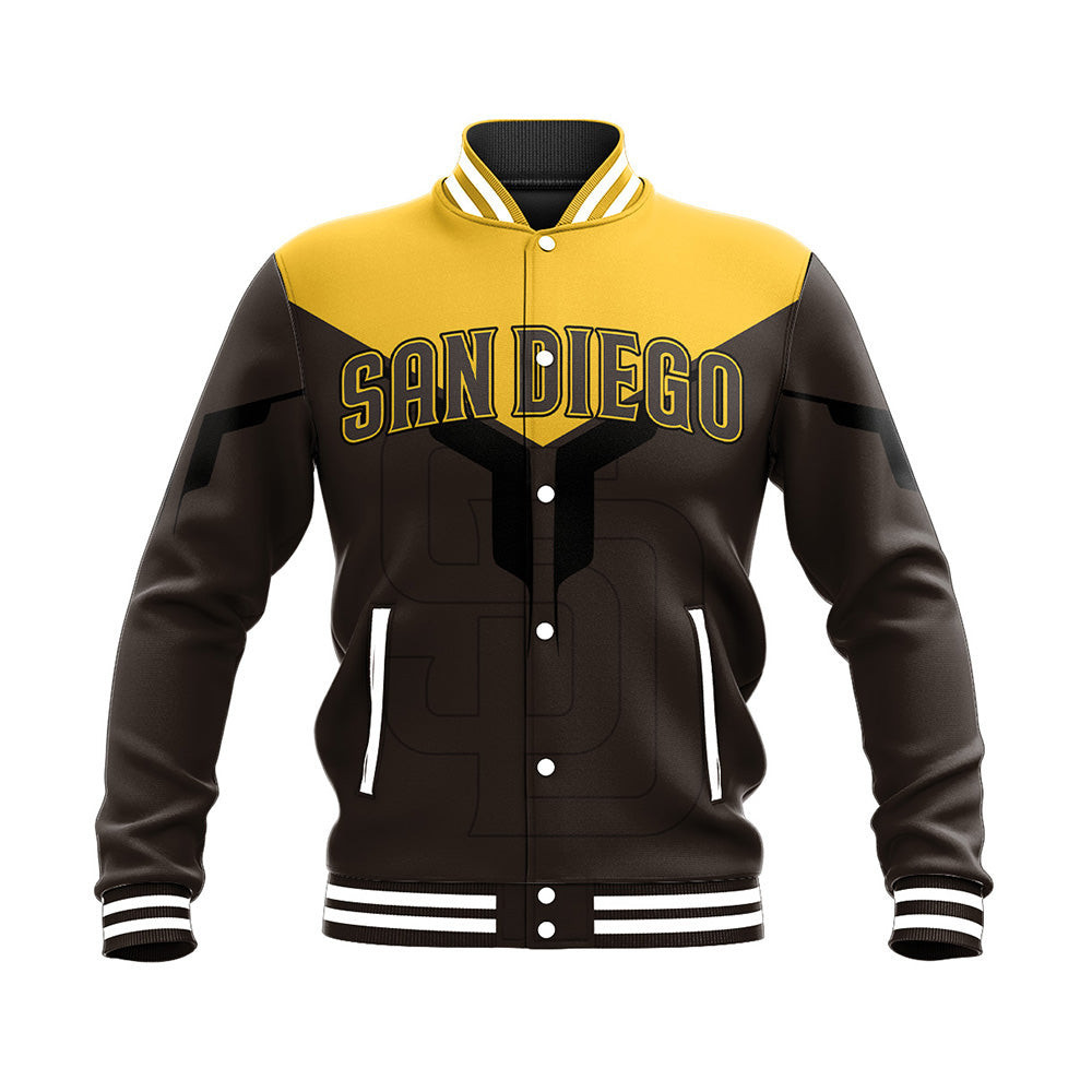 San Diego Padres Varsity Baseball Jacket for Men & Women | MLB Team Fan Gift