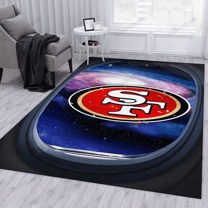 San Francisco 49ers 25 3D Rectangle Area Rug – Full Print Carpet For Living Room & Bedroom Home Decor