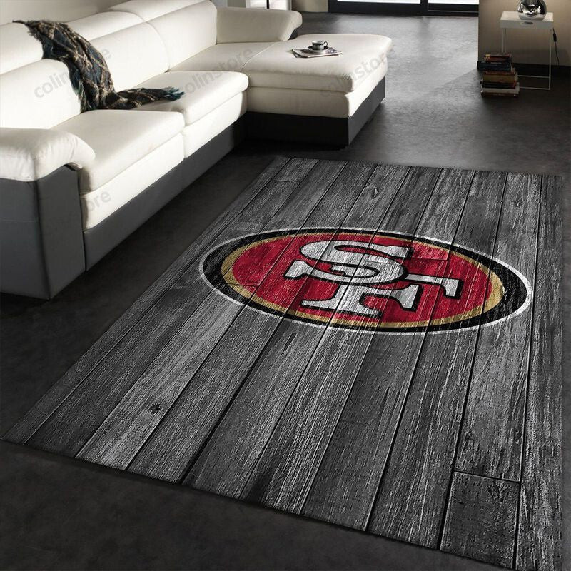 San Francisco 49ers 30 3D Rectangle Area Rug – Full Print Carpet For Living Room & Bedroom Home Decor