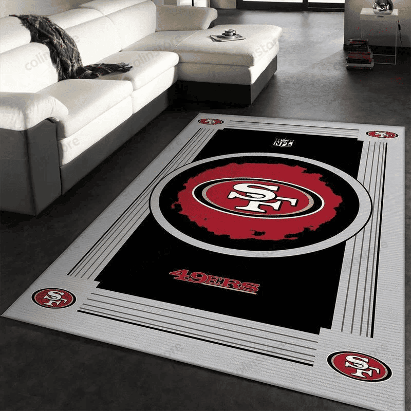San Francisco 49ers 31 3D Rectangle Area Rug – Full Print Carpet For Living Room & Bedroom Home Decor