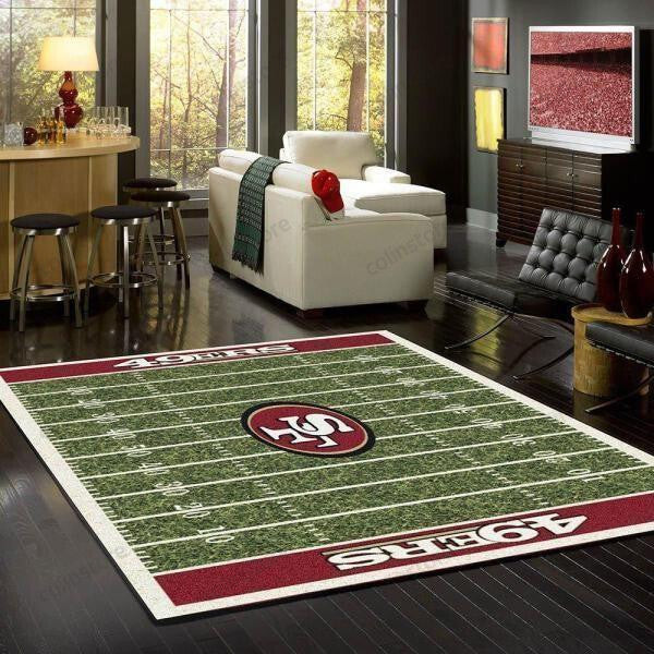 San Francisco 49ers 3D Rectangle Area Rug – Full Print Carpet For Living Room & Bedroom Home Decor