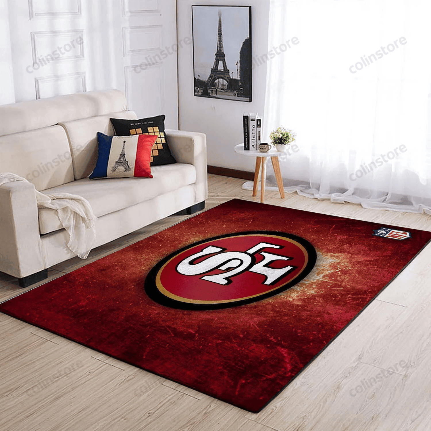 San Francisco 49ers 3D Rectangle Area Rug – Full Print Carpet For Living Room & Bedroom Home Decor