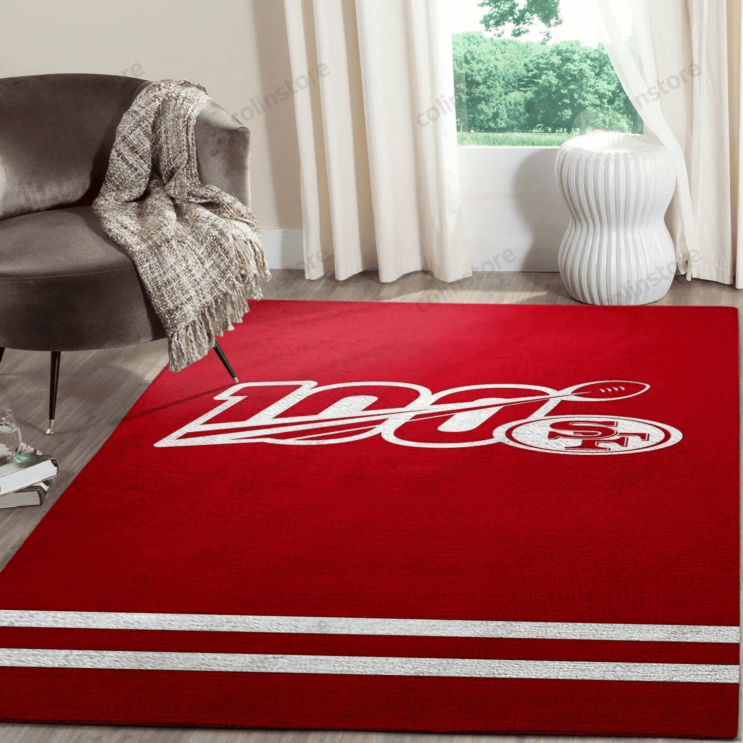 San Francisco 49ers 3D Rectangle Area Rug – Full Print Carpet For Living Room & Bedroom Home Decor