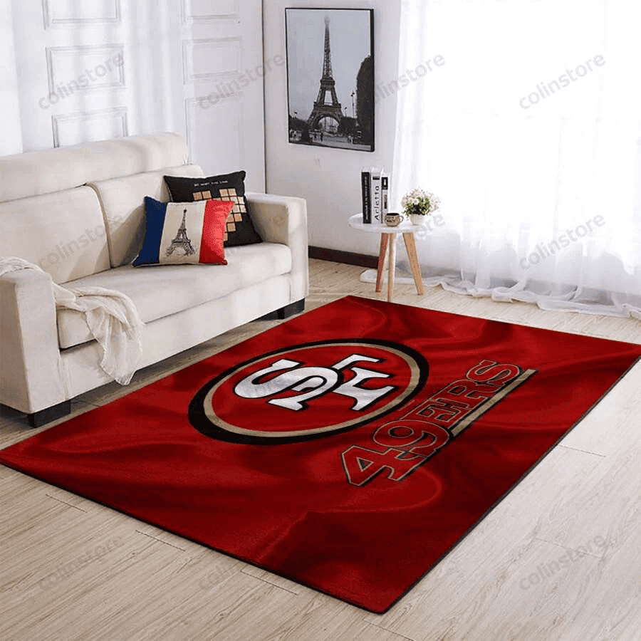 San Francisco 49ers 3D Rectangle Area Rug – Full Print Carpet For Living Room & Bedroom Home Decor