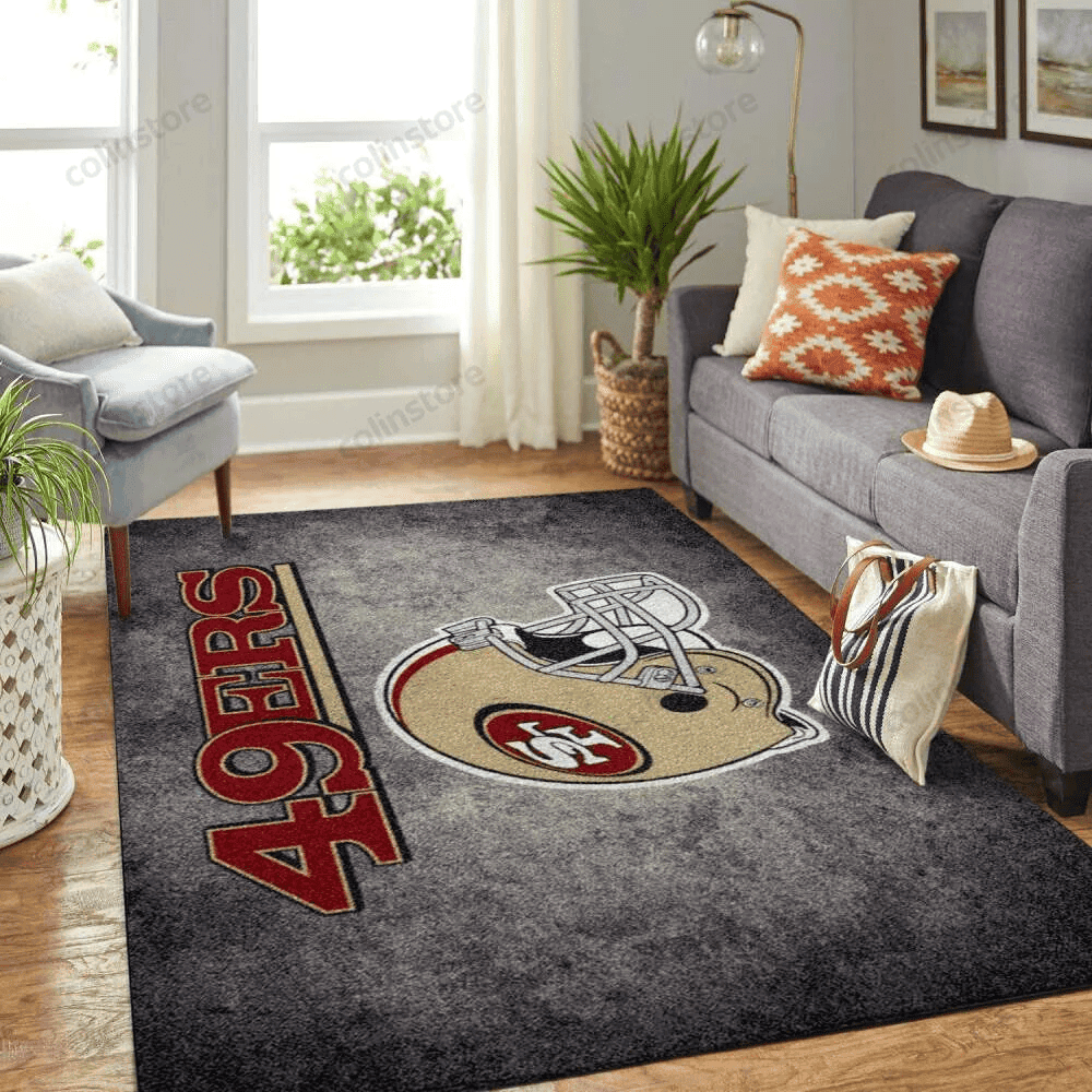 San Francisco 49ers 3D Rectangle Area Rug – Full Print Carpet For Living Room & Bedroom Home Decor